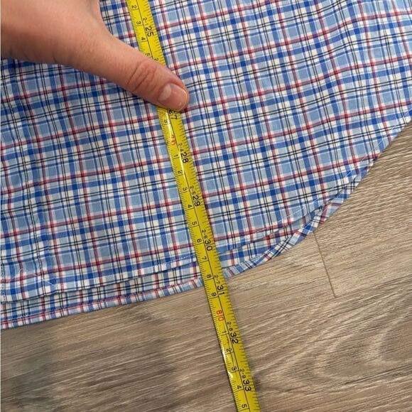 Polo Ralph Lauren Classic Fit Lightweight Cotton Plaid Shirt Blue L - Picture 8 of 10